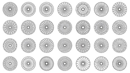 Intricate Circular Designs: A Kaleidoscope of Geometric Patterns in Repetitive Symmetry