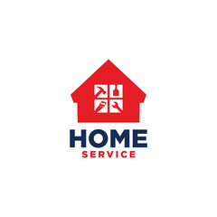 Home Service Logo Vector Simple Modern