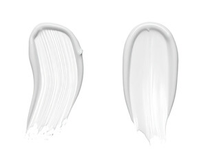 Two white paint strokes against a black background. One curved, the other vertical