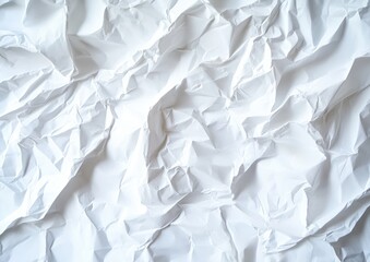 Obraz premium crumpled white paper