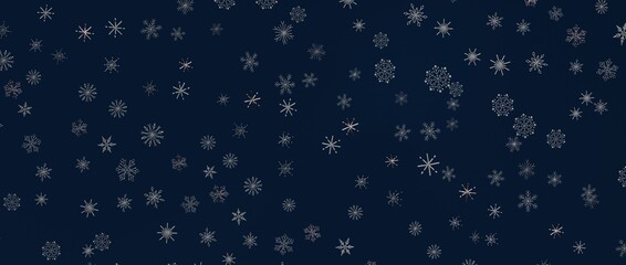 Christmas background with snowflakes. Festive design for winter holidays, greeting cards, wallpapers, and more. © vegefox.com
