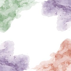 Corner Watercolor Splash Frame