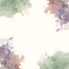 Corner Watercolor Splash Frame