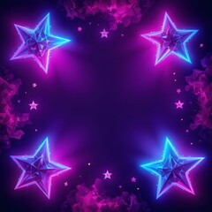  Neon Star Festival Frame