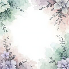 Corner Watercolor Splash Frame