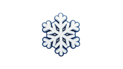Snowflake Icon on White Background