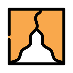 Curtain icon design template