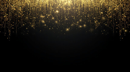 Luxurious Gold Sparkles for Festive Celebration