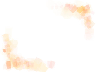 水彩やパステルで描いた黄色やピンク、オレンジのキラキラ背景素材		