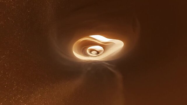 Cosmic black hole with swirling accretion disk