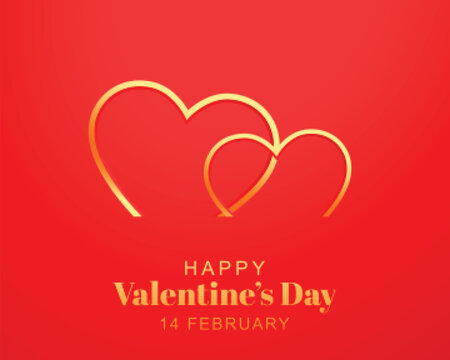 romatic valentines day wishes card design