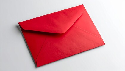 Red Envelope on White Background