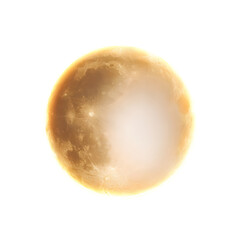 Obraz premium Stunning Full Moon with Soft Texture and Ethereal Glow in Night Sky