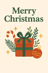 Cozy Christmas Greeting Card Illustration