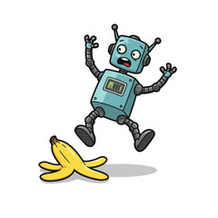 Colorful Cartoon Toys Collection for Kids robot Isolated on Transparent Background