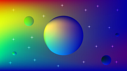 abstract background with colorful circles