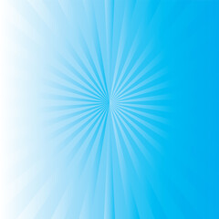 Obraz premium Abstract Sky Blue Sunburst Background, Modern Vector Pattern