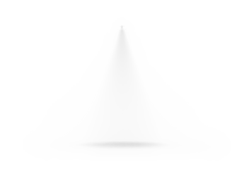 Elegant soft Stage light spotlight isolated PNG cutout, transparent background