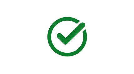 A vibrant green checkmark against a clean backdrop