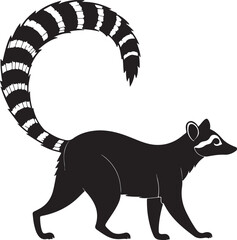 Ringtails  icon Setter dog vector on white background Vector icon of dog breed on white background