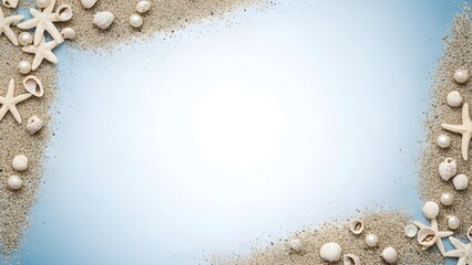 Pearls and Gold Dust Border With Copy Space