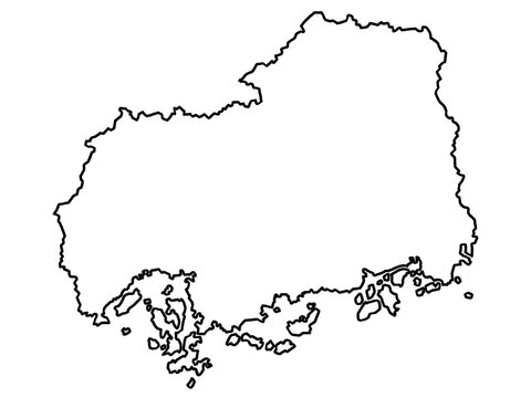 【中古】 新・日本白地図 令制国時代の旧国名日本地図