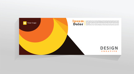 Vector banner template for social media and web, horizontal banner for cover, promotion banner tempalate for digital product and services, abstract blue colour web banner. eps 10