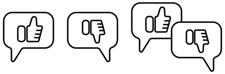 comment bubble icon representing customer reviews and product feedback, ideal for rating systems