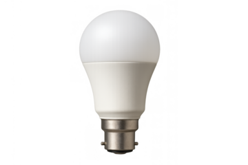 Led light bulb featuring a bayonet cap, symbolizing energy saving, innovation, future technology, and eco-friendly lighting