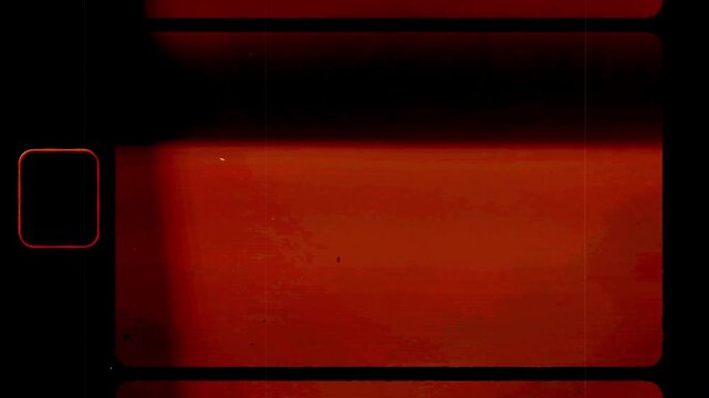 Super 16mm Vintage Film Frame With Light Burns Overlays 4K