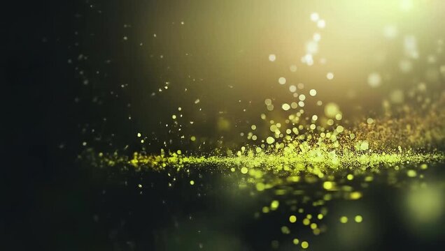 Festive Golden Bokeh Effect Background with Glowing Lights, Ideal for Holiday Designs, Digital Art, and Creative Projects with a Warm, Elegant, and Sparkling Visual Appeal