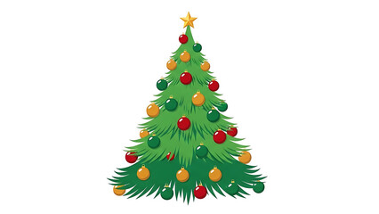 Obraz premium Decorated christmas tree