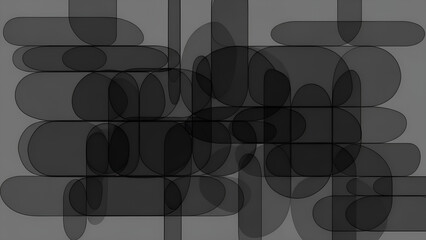 Abstract geometric pattern of dark grey and white shapes