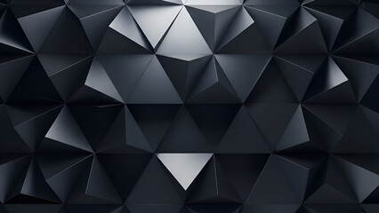 Abstract Geometric Pattern of Dark Mysterious Shapes