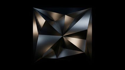 Abstract Geometric Pattern of Dark Mysterious Night Sky