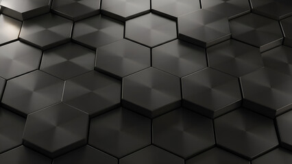 Abstract geometric pattern of dark mysterious shapes and lines