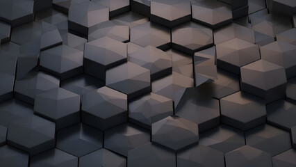 Abstract geometric pattern of dark mysterious 22 shapes