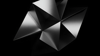 Abstract geometric pattern of dark mysterious shapes and lines