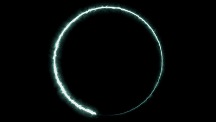 Circle light effect on black © Saber Light Studio