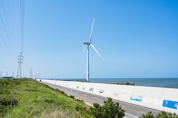 茨城　神栖市の海岸（海風の見える丘から）