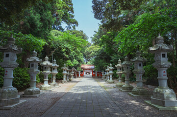 茨城　息栖神社の参道