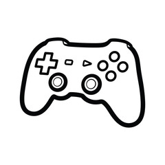 Simple video game controller illustration © vdomarket