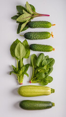 cucumber on a wooden board
