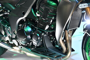 オートバイのエンジン