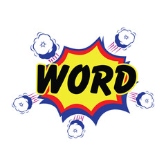 Make a Professional Comic Burst Text Balloons Vector