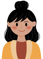 vector illustration of a girl