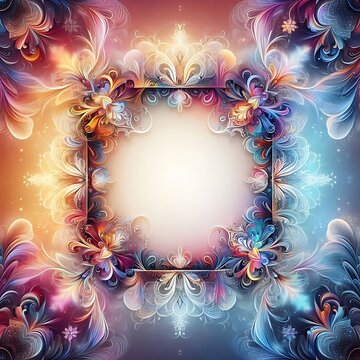 christmas background with snowflakes and stars