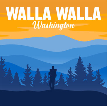 Walla Walla Washington with natural views and clear skies