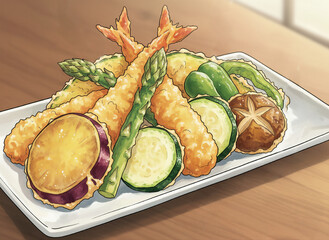 てんぷらの盛り合わせ