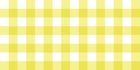 Seamless yellow checkered pattern background with bright soft tones. Abstract geometric grid texture perfect for wallpaper, fabric, wrapping paper, packaging, web design, and cheerful decoration.